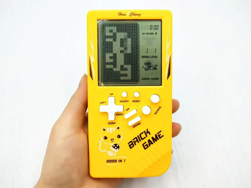 Big Screen Brick Game Console 9999 in 1 Tank/Racing/Shooting Casual Puzzle Game Adjustable Difficulty and Speed Small and Easy
