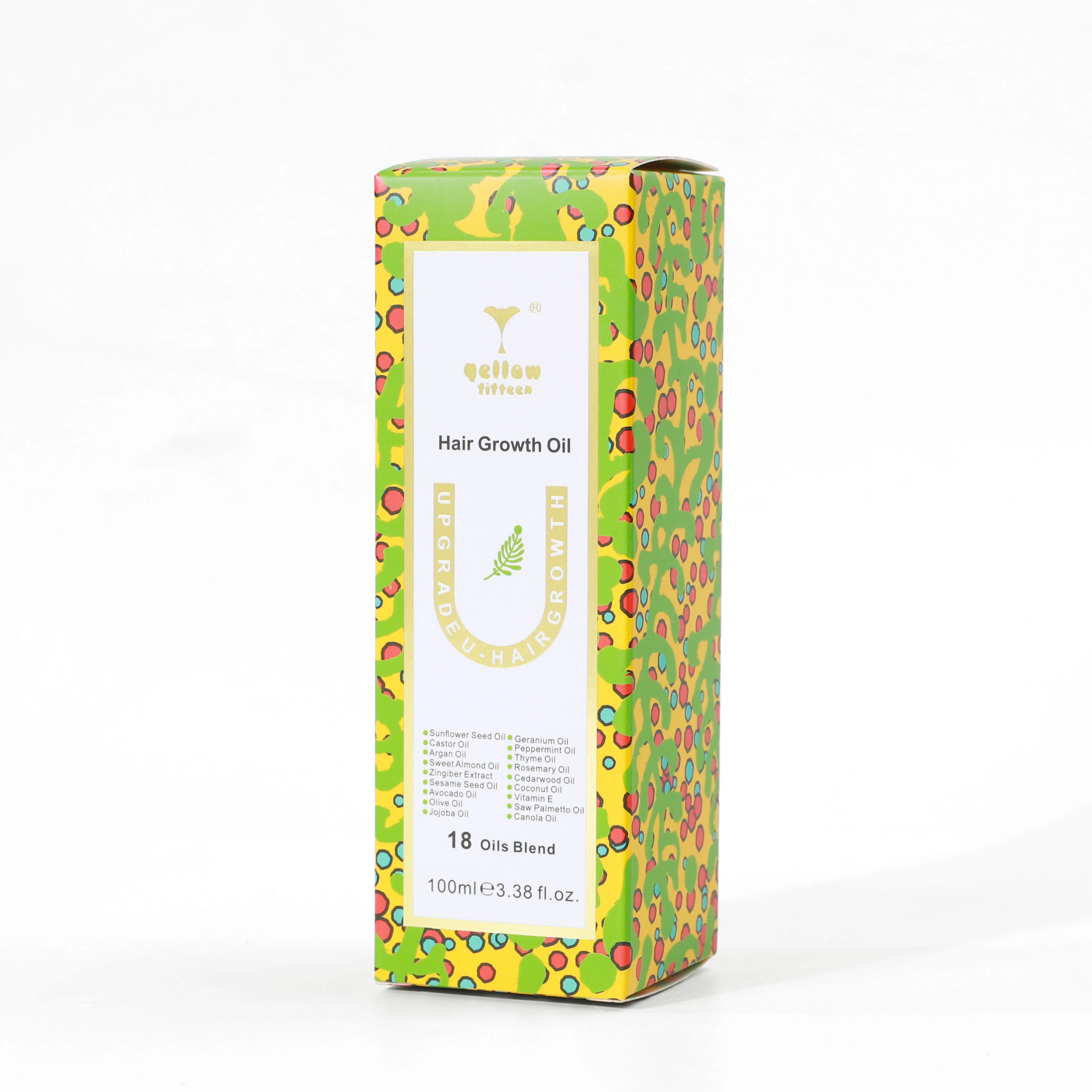 Private Label 18 Oils Blend Hair Growth Series Products Rosemary Peppermint Oil Hair Serum for Hair Growth Treatment