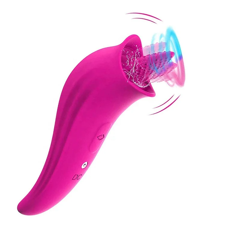 Wholesale Sex Toys Nipple Clitoral Vibrator g Spot Stimulator Licking Tongue