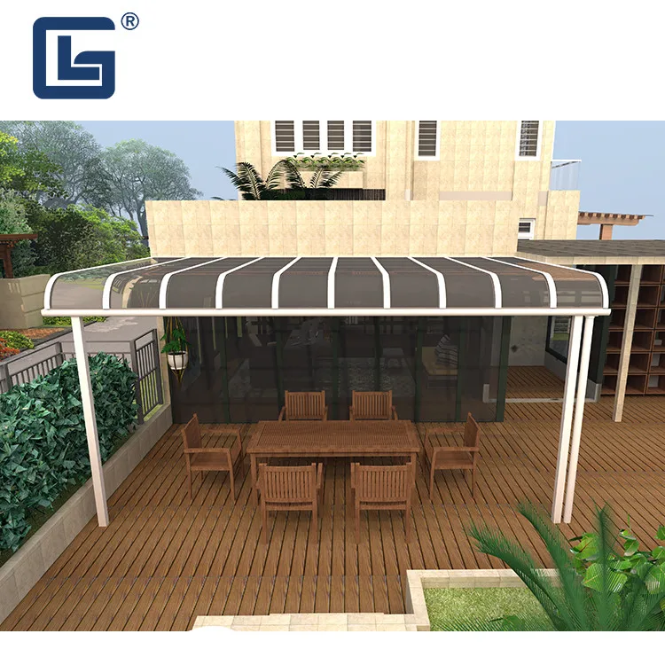  Best Sale Garden Outdoor Patio Cover Polycarbonate Roof Awning Aluminum