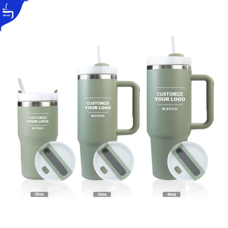 Coffee Beer Mug Wine Tumbler Cups 40 Oz Customized Logo Sublimation Stainless Steel  Tumbler With Handle