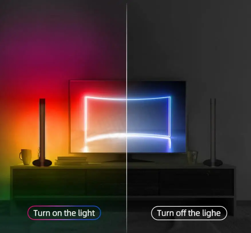 Game Rgb APP Music Lights Sound Control Bedroom Game Led Lamp Bar Gaming PC TV Car Desktop Atmosphere Light Music Rhythm Lights