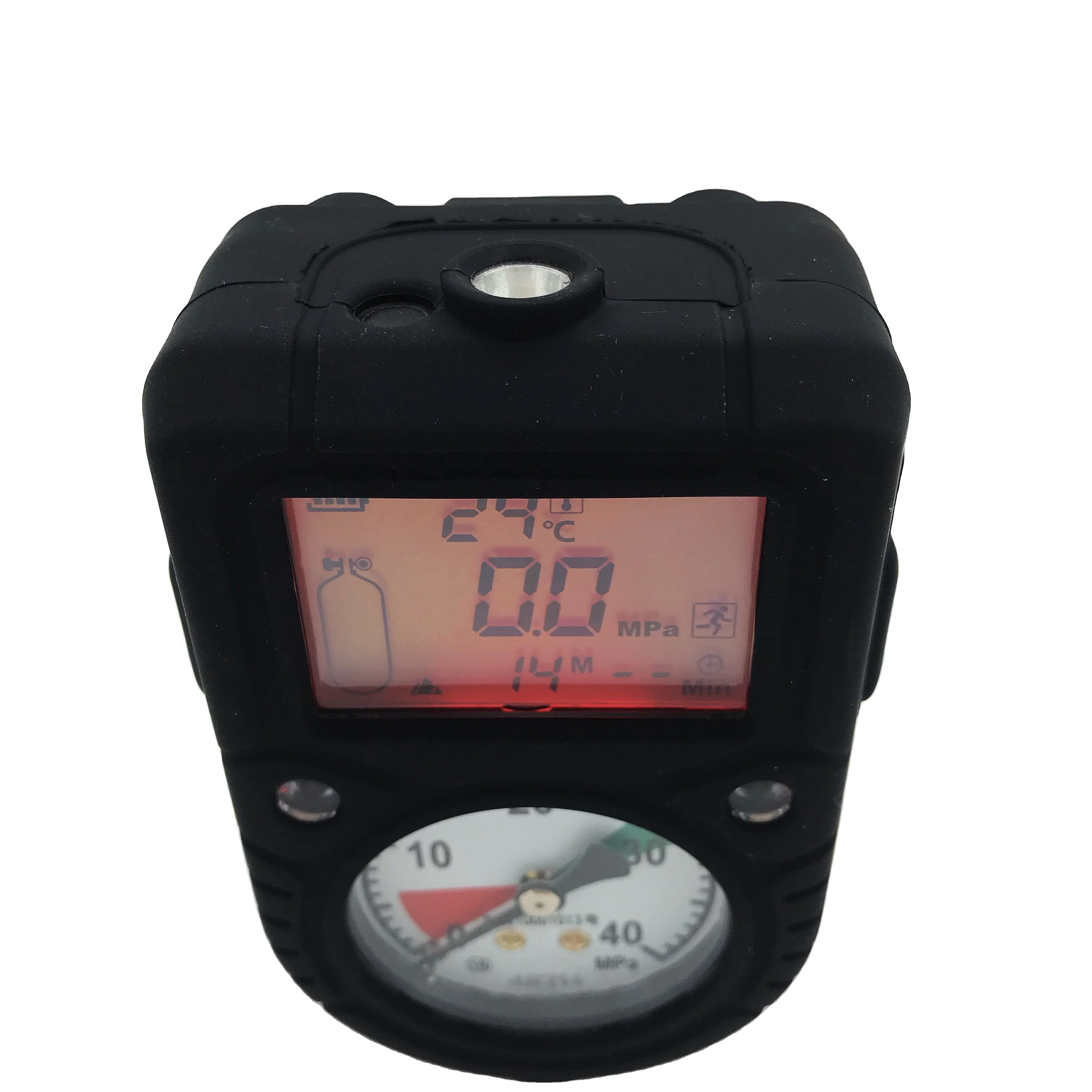 ZHENGZE CE PG-07X SCBA Pressure Gauge Remaining Gas Consumption Displaying Time Indicator Pressure Gauge Diving