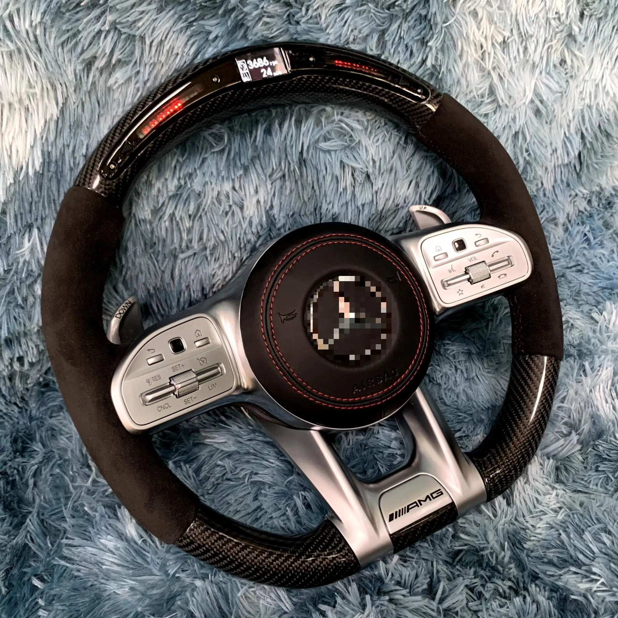 AMG Steering wheel for Mercedes Benz c190 W117 W166 W177 W197 W205 W213 W216 W217 W218 W222 W253 W257 W463 W464 GLE G63 C63