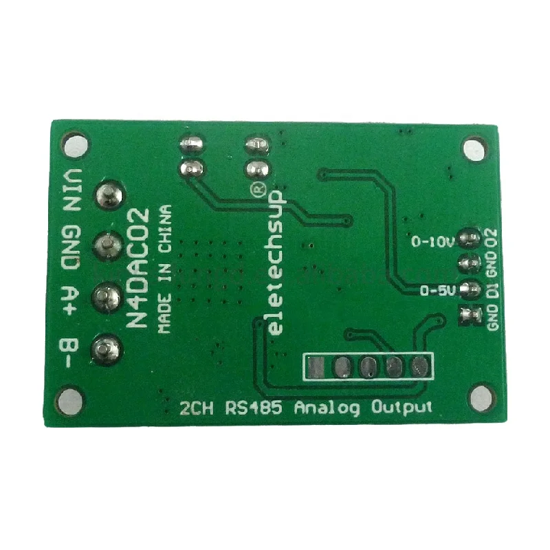 DC 12V 2CH DAC Module 0-5V 0-10V PWM to Voltage Analog Converter RS485 Modbus RTU Board