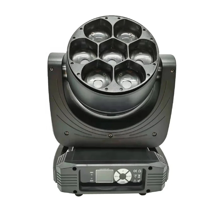 Hot selling  big bee eye Led stage lighting 7*40W cto led beam wash moving head light  4 in 1  rgbw Zoom  dmx 512 DjLights