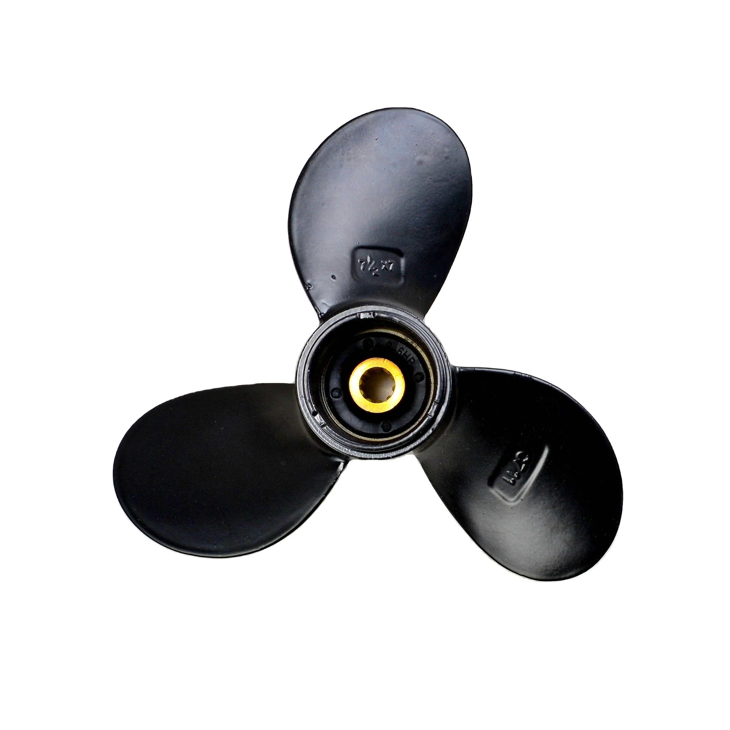 58110-91JN0-019 Aluminum 7-1/2 x 7 Marine Propeller For Suzuki Outboard Engine 4-6HP 10 Tooth Spline 3 Blades