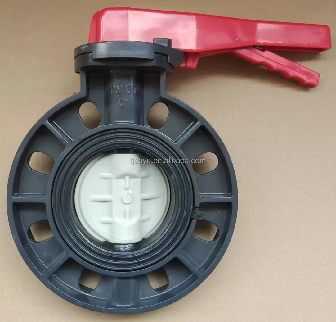 ATA cheap sale dn50 to dn400 handle lever manual butterfly valve  bare stem for electric pneumatic actuator