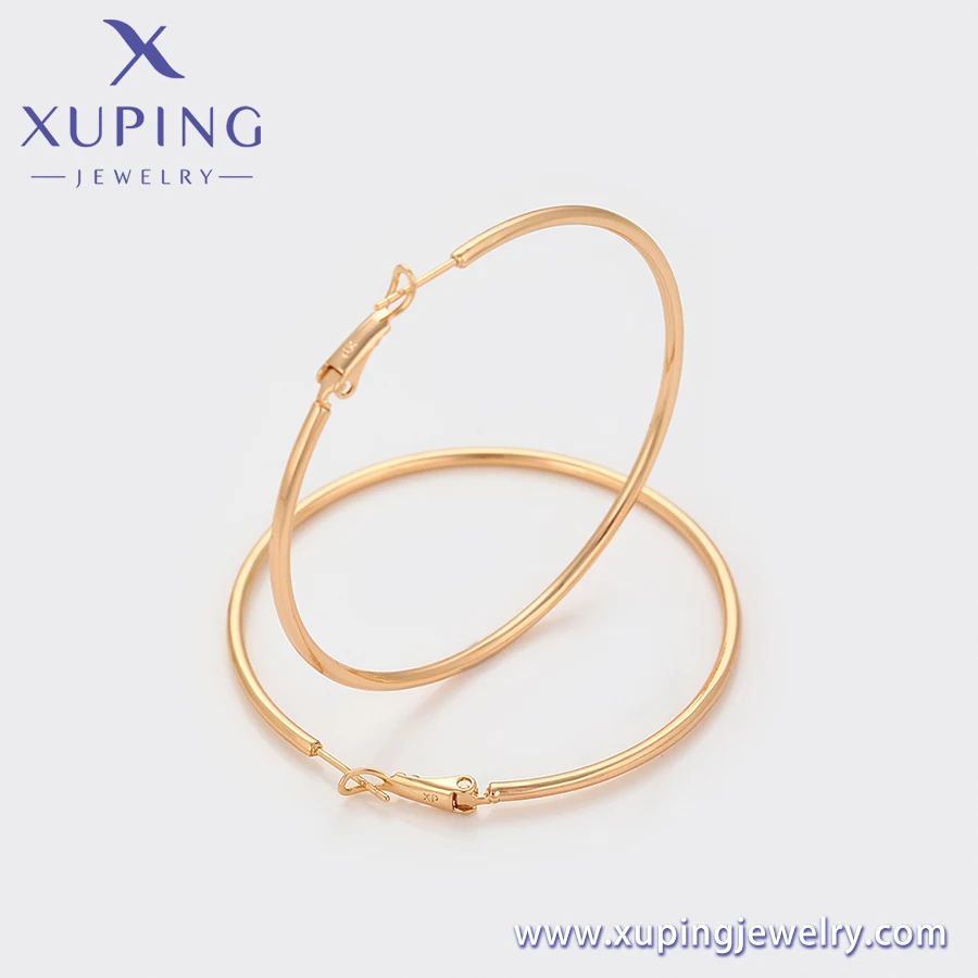 X000932946 XUPING Jewelry 18K Gold Color Elegant Simple Trendy Special Hoop Elegant Earrings for Young Girls