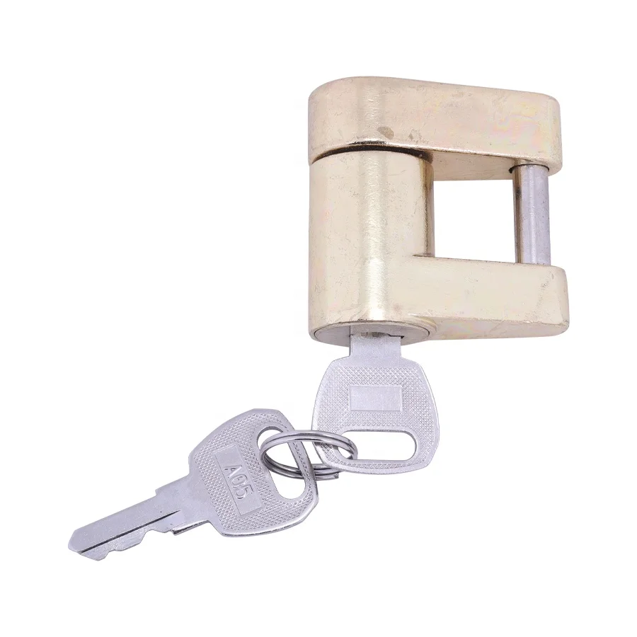 Custom Zinc Alloy Trailer Spare Parts Lock Car System Trailer Coupler Lock