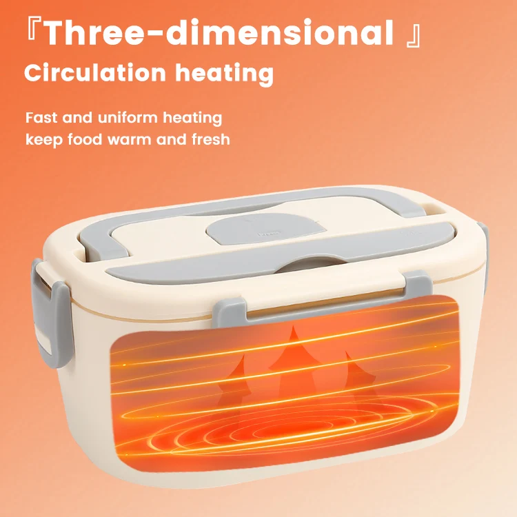 Removable Food Storage Heater Car Household Use Food Heater With Stainless Steel Container Electric Heating Lunch Box