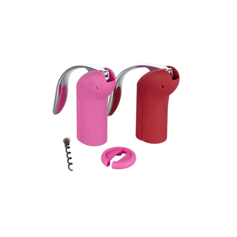 High efficiency cute zinc alloy wine corkscrew deluxe rabbit wine opener