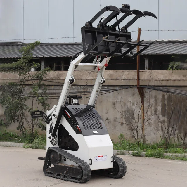 FREE SHIPPING Mini Skid Steer Loader Small Crawler/Tracked/Wheeled Front Loaders KUBOTA Diesel Engine Micro Skid Steer Loader