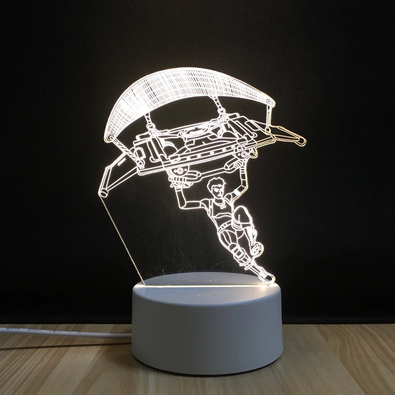 3D Illusion Lamp  Romantic I Love U Heart Night Light Decorative Desk Lamp