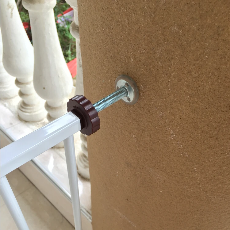 Adjustable Baby Gate Parts Replacement Threaded Spindle Rod with Pressed Adjustment Bolts Safety Protection Accessory