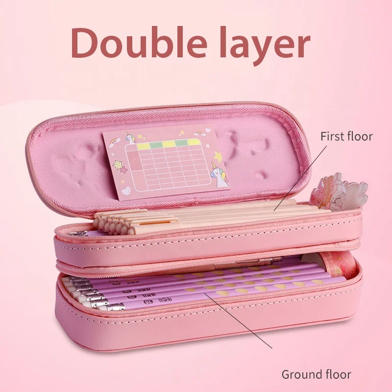 2024 Custom 3D EVA Pencil Pouch Case Non-Toxic Pencil Box Children Cute Printing Sublimation School Gift