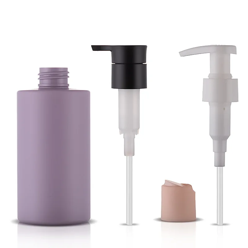 Custom Color Lotion Pump Bottle Recyclable PET Plastic Cosmetic Conditioner 500ml  Shampoo Bottle