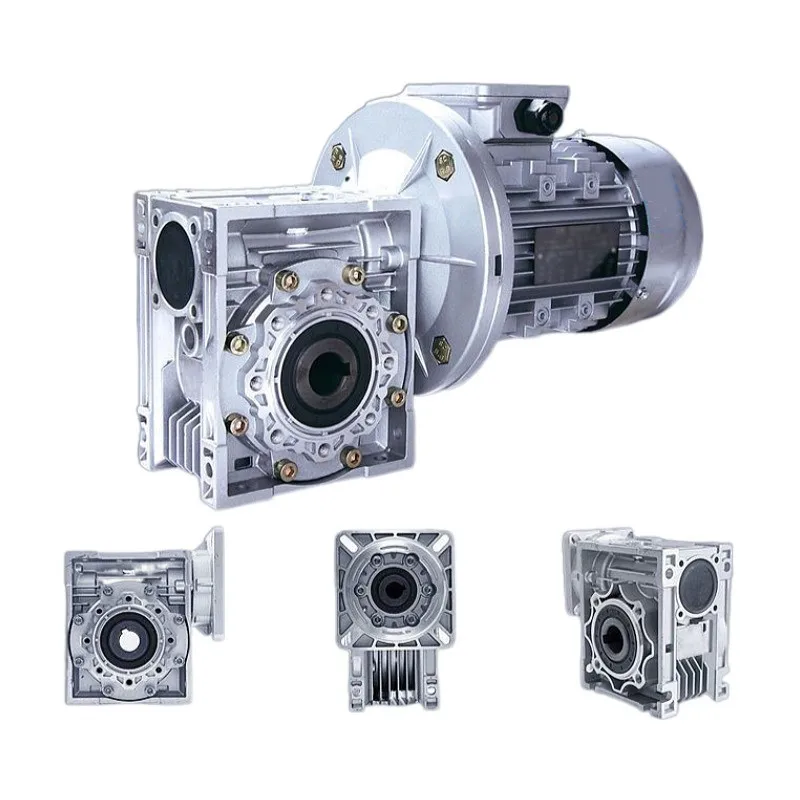 NMRV gear reducer single-stage turbine worm 380V vertical reduction motor reducer