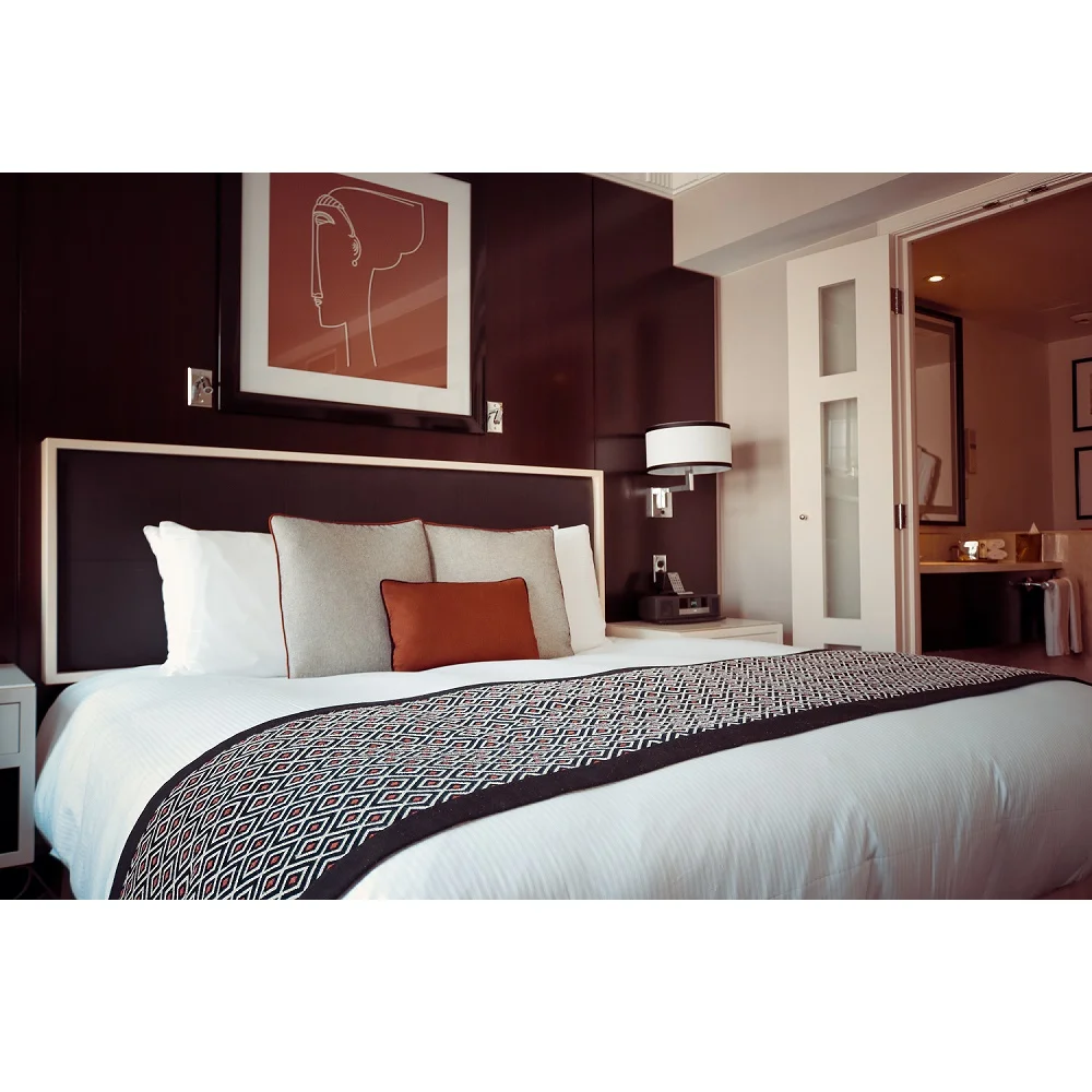 JZD factory latest metal bed designs Easy Assembled hotel queen bed frame with storage full size bed