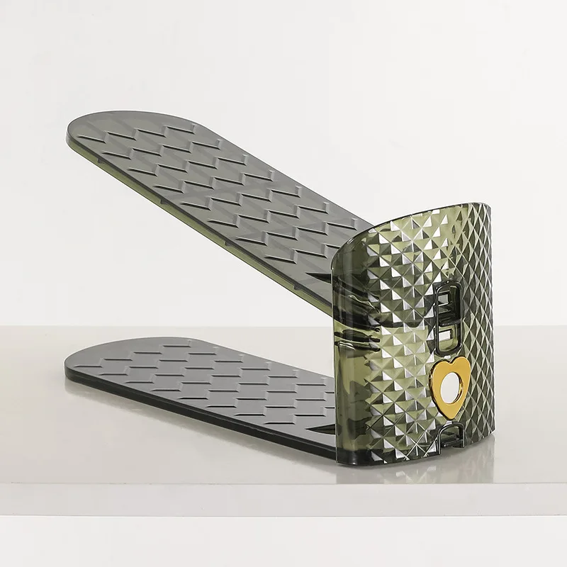 Регулируемый двухслойный стеллаж для обуви 50% компактный держатель хранения слотов Органайзер