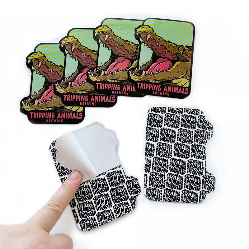 High Quality Waterproof Durable Vinyl Die Cut Sticker Double Side Printed UV Resist Custom Image Letters Stickers For Business