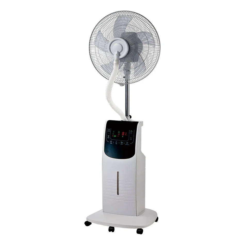 Hot Sale 16 Inch timer portable misting fan Cooling Air With Big water tank