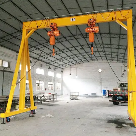ISO certificate 1-5ton electric mini portable gantry crane for sale