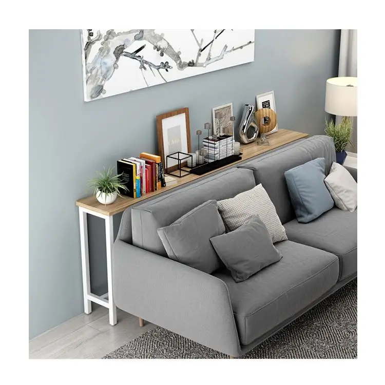 
Modern hallway table living room long table console table shelf 