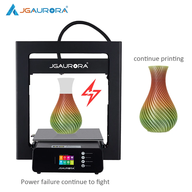 
A5S JGMaker 305X305X320mm High Accuracy Resume Printing Power Off Professional Large 3D Printer 