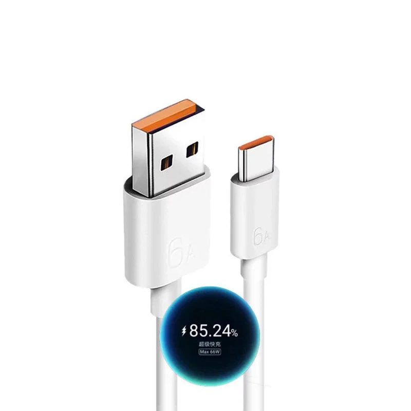 6A USB Type-c Cable Super Quick Charge USB Fast Charging Mobile Phone Data Cable For Huawei