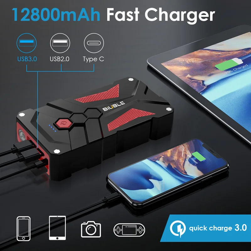 car jump starter with socket multi-funtion jump starter q7 99800mah multifunction portable car jump starter