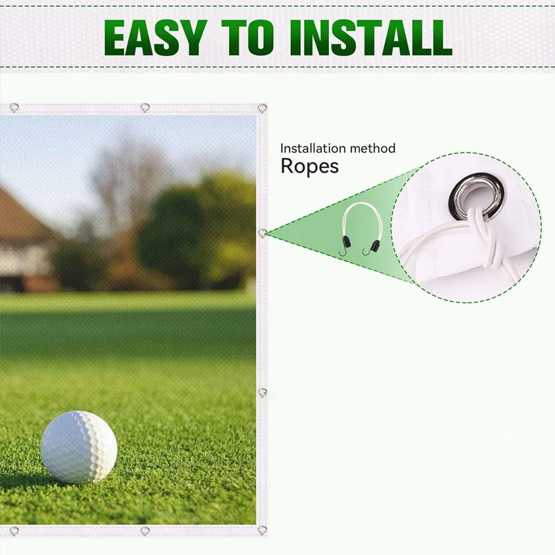 Custom Triple Layer Air Mesh Sound Proofing Golf Training Aids Golf Practice Net Indoor Golf Simulator Enclosure Impact Screen