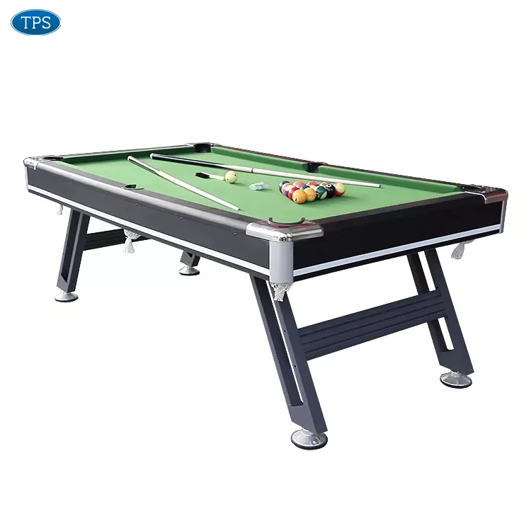 Top Sports 7ft/8ft/9ft hot selling billiard table with metal legs, factory price pool table for wholesale
