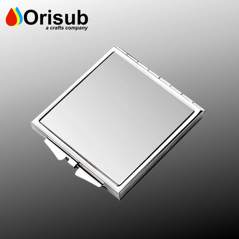 DIY Printing square Small Pocket Mirror Sublimation Blank Compact Make up Mirror