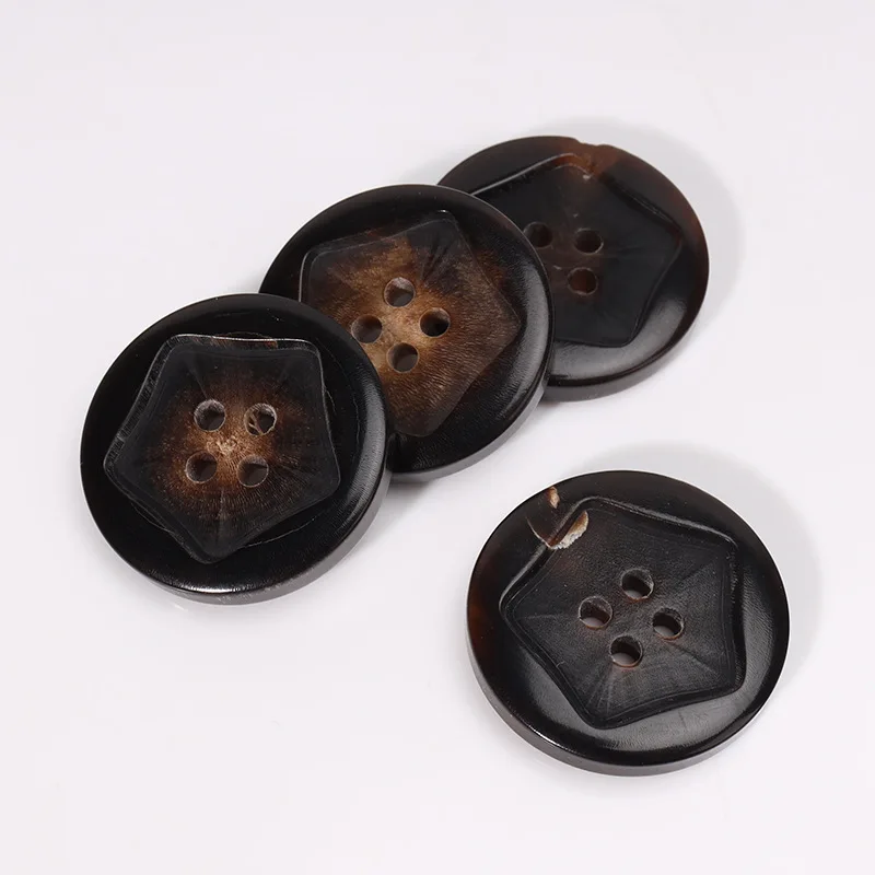 Manufacturer Amazon Wholesale Round Size Sewing On Snap 4-Holes Resin Men Snap Button