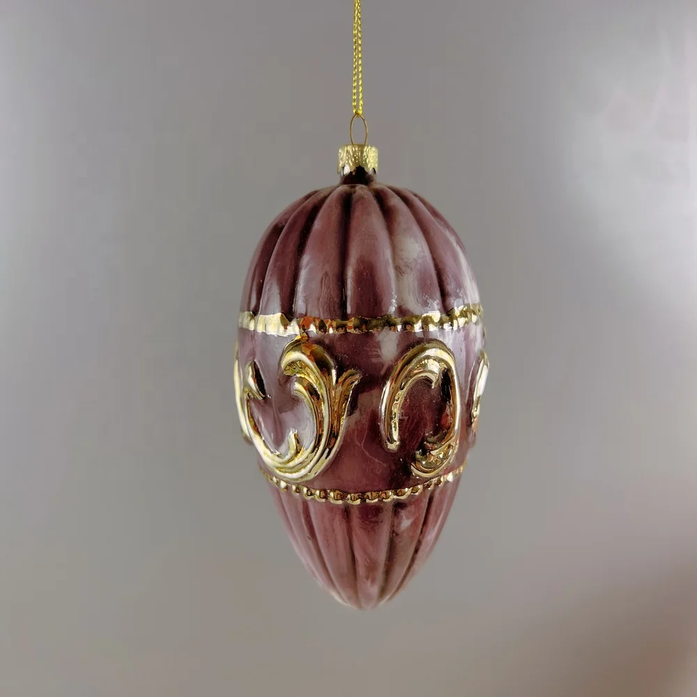 vintage glass acorn christmas decor ornaments