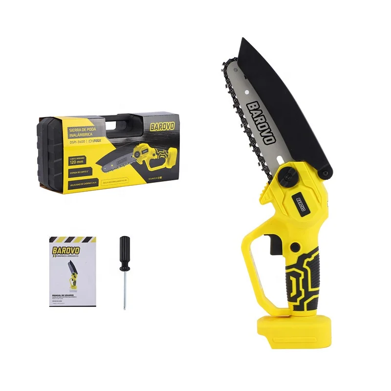 20V brush motor Portable Electric Chainsaw mill 6 Inch Cordless Mini Chain Saw