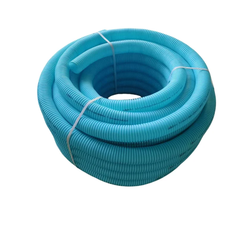 Hot Selling DN110mm Blue HDPE Double Wall Corrugated Ventilation Pipe 30m Long Flexible High Pressure Moulding Included