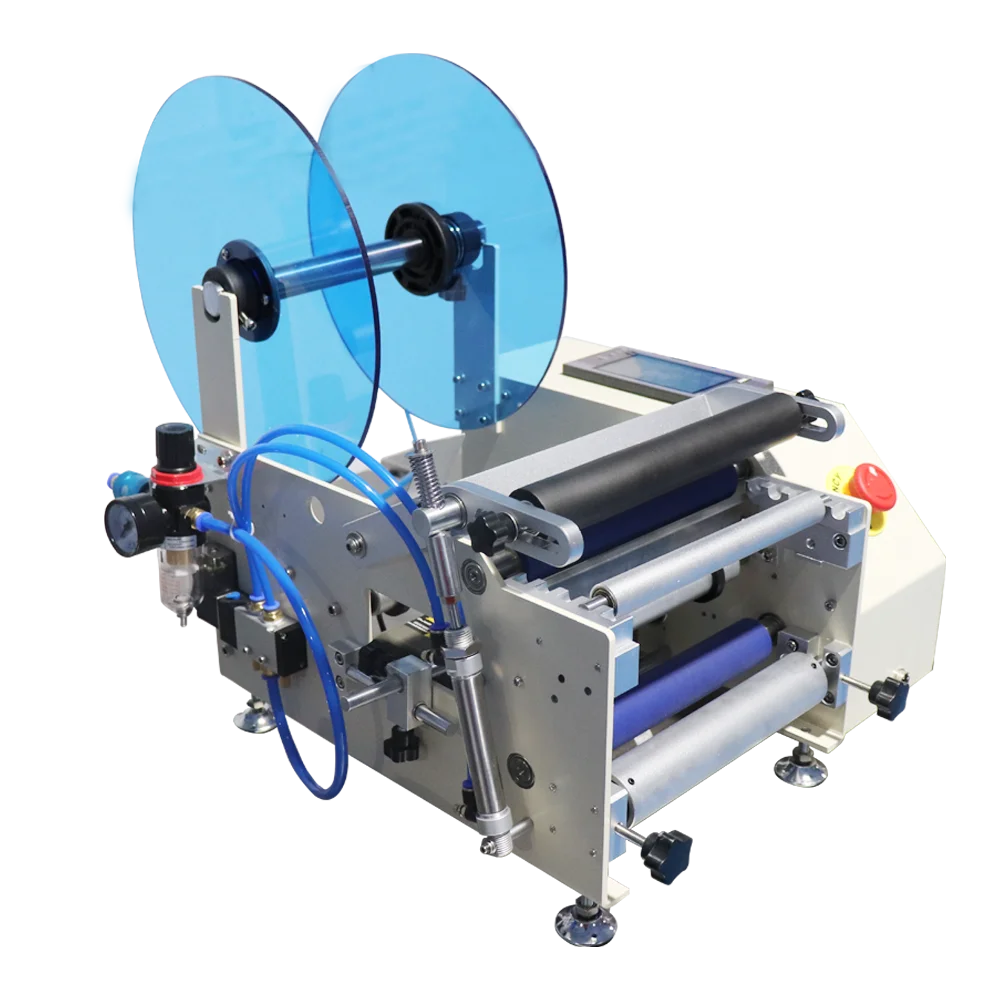 Manual Labeling Machine For Round Bottles Semi Automatic Labeling Machine Label Applicator