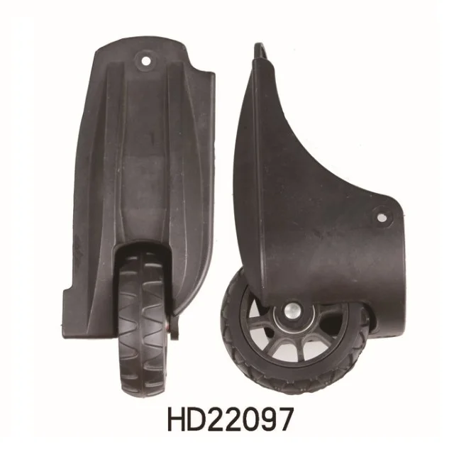 export quality 360 degree plastic black suitcase luggage wheels  accessories