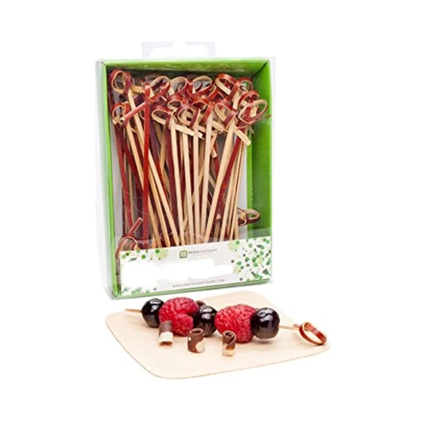 2021 Hot sale Bamboo knotted picks for food or fruit Bamboo picks