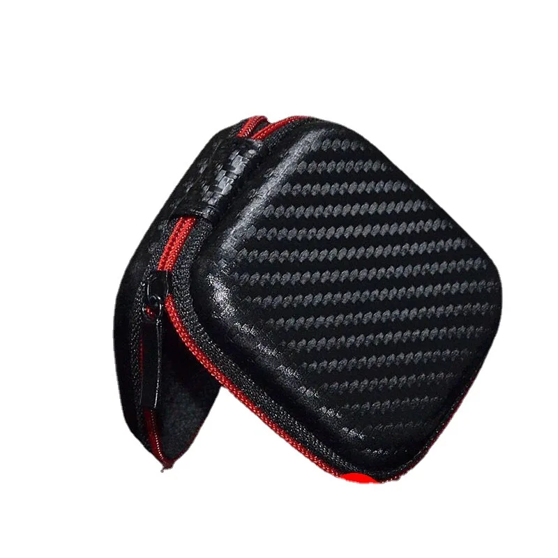 Black Square Wireless Headphone Earbud Storage Pouch Custom Logo Earphone Bag Hard Eva Earphone Charging Case