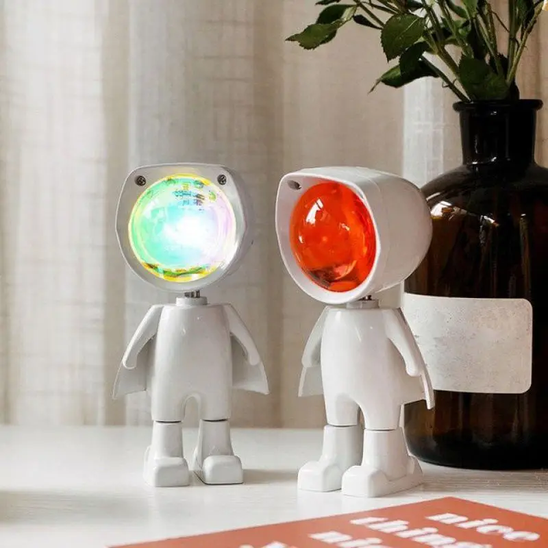 Touch switch night light to take photos atmosphere infinite dimming sunset light projector robot rainbow sunset light