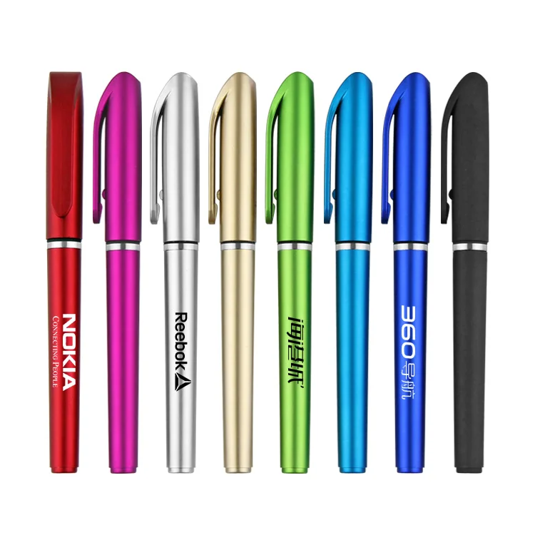 Smooth Writing Metal Pen With Clip Promotional Gift Signature Business Custom