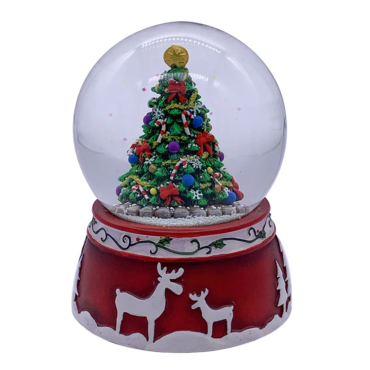 100mm Music Snowflake Resin Country Snowball Used For Home Decoration Christmas Lantern Snowball