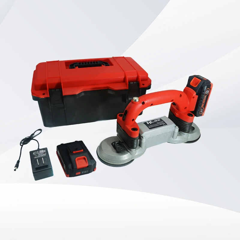 HENGLAI 20V Cordless Electric Tile Vibrator Floor Leveling Tool Tiling Tool Manual Tiler Machine