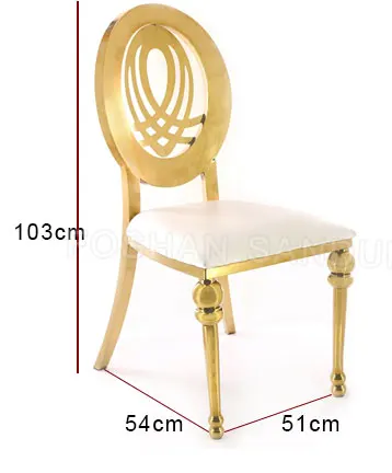 
5 Years Guarantee Time Event Party Wedding Dining Furniture Stainless Steel Chair For Sale 