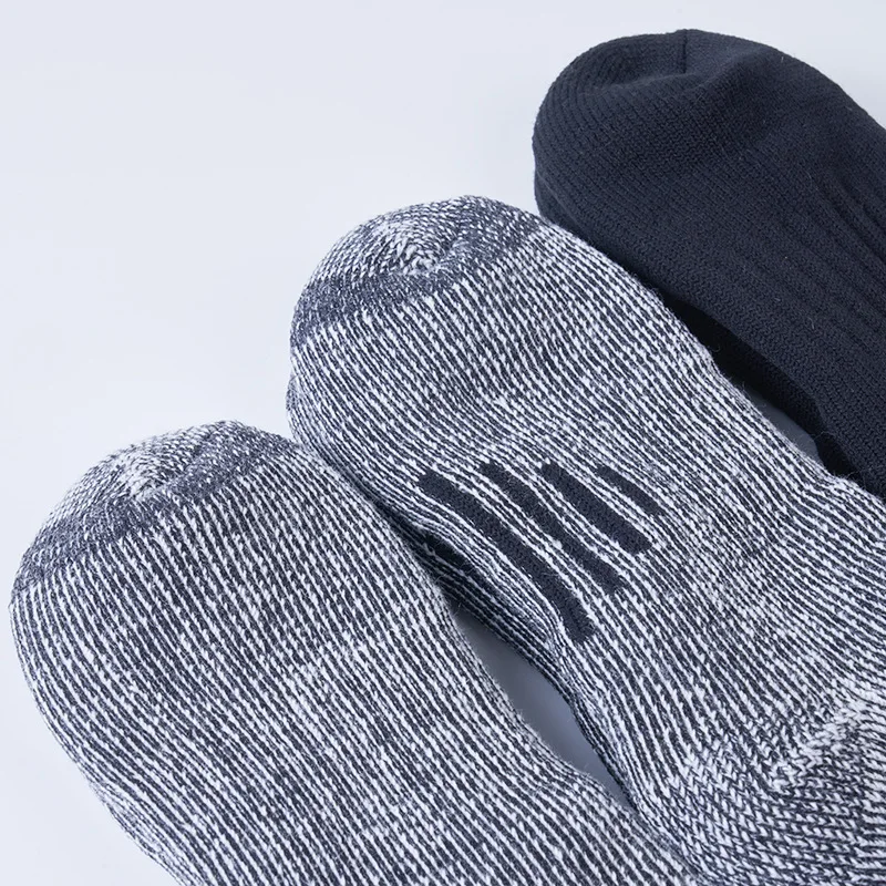 Xianghui best price hot sale skin care custom logo warm dark color ski unisex hiking winter thick merino wool socks