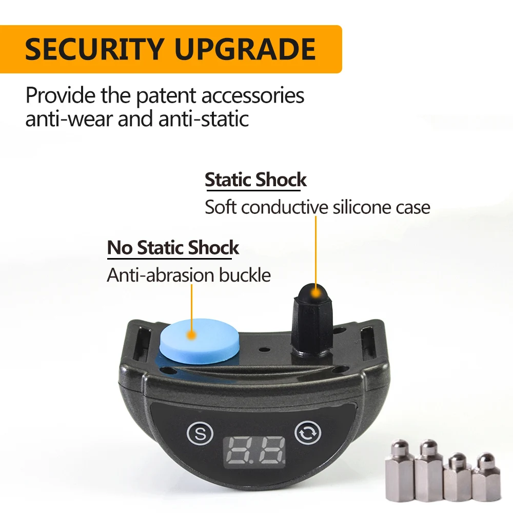 Automatic Electric Pups Dog Training Bark Shock Collar Waterproof Stop Bark Collar Pet Rechargeable Anti Bark Control Device