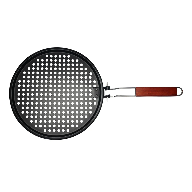 High Quality Non Stick pizza tool Round Carbon Steel pizza pan